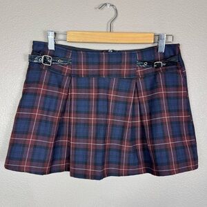 Lip Service Y2K vintage mini plaid skirt goth H